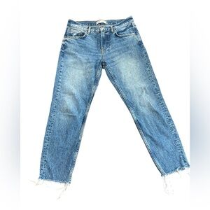 Zara ‘The Cigarette’ in sunset blue, size 8